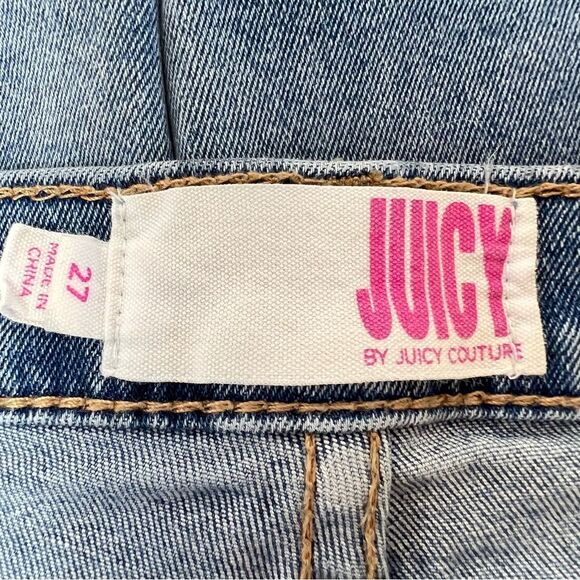 Juicy Couture Jeans Ripped Light Wash Size 27 - Picture 8 of 8